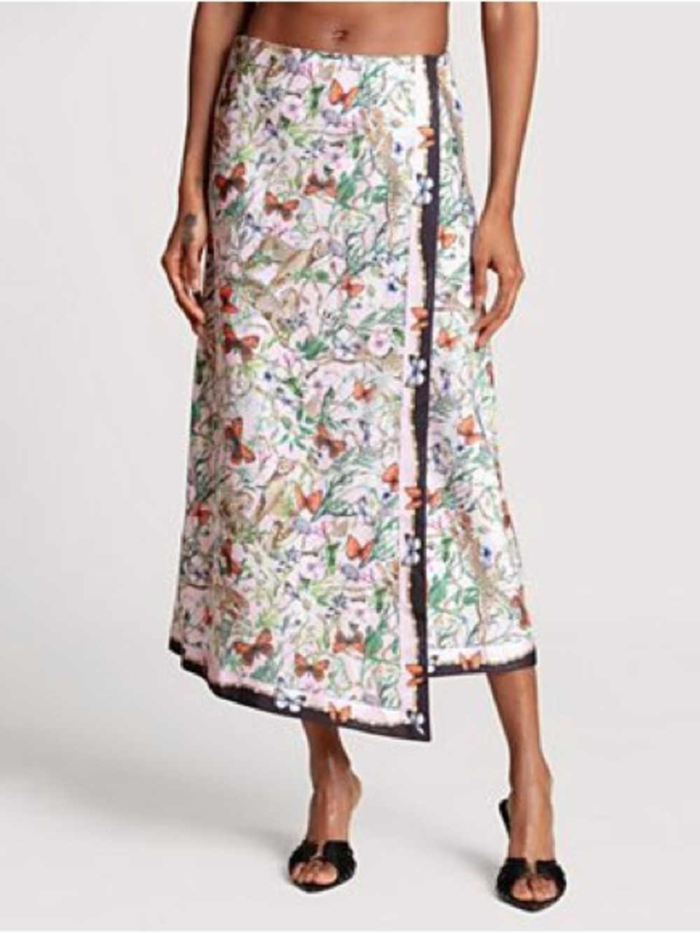 Avec Les Filles Floral top and skirt set Midi Dress - Picture 2 of 5